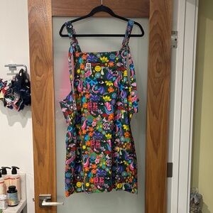Limited Edition Lucy & Yak Mini Pini Dress Multicolor Psychedelic Print